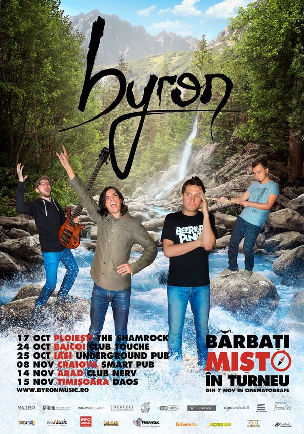Trupa byron pleaca in turneu cu filmul „Barbati misto”